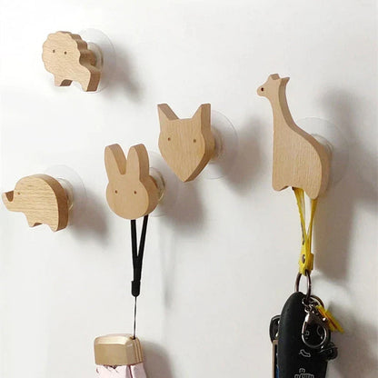 Houten Wandhaken Met Speels Ontwerp En Scandinavische Uitstraling