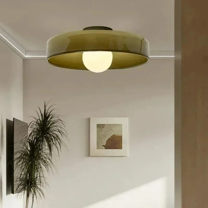 Glazen Plafondlamp In Scandinavische Stijl