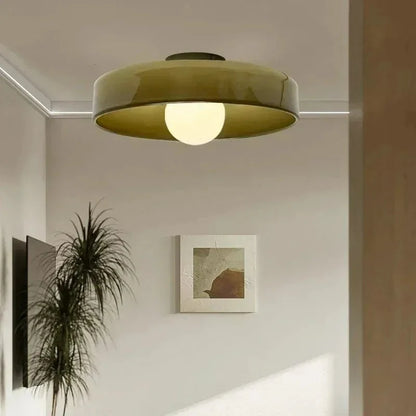 Glazen Plafondlamp In Scandinavische Stijl