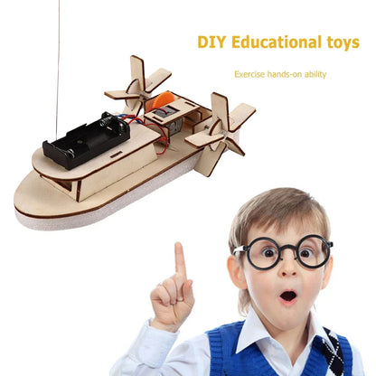 DIY Elektrische Boot Bouwset Voor Jonge Uitvinders