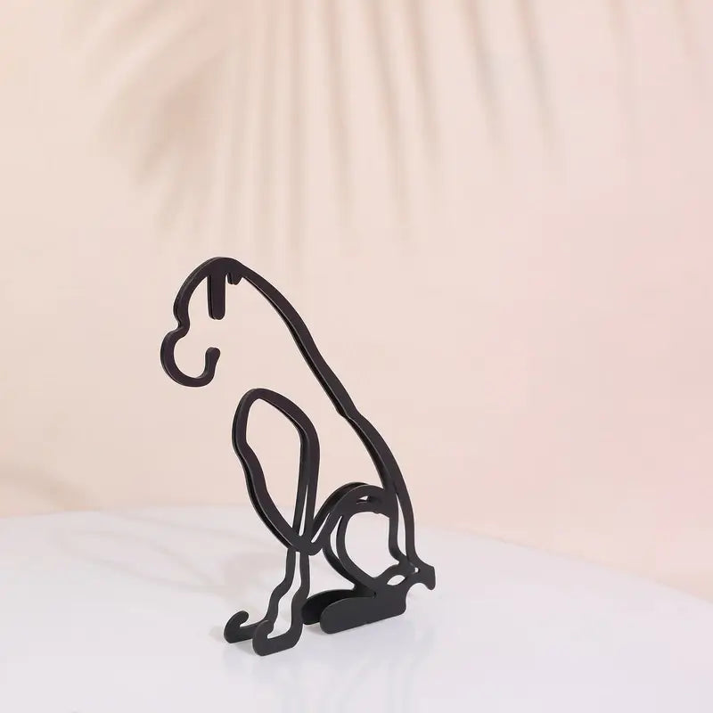 Hondensculptuur Met Minimalistische Vorm En Dagelijkse Decoratieve Stijl