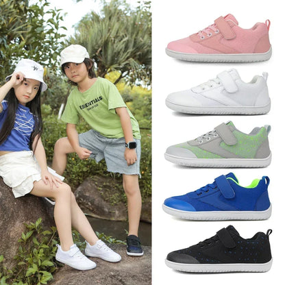 Comfortabele Barefoot Sneakers voor Kinderen met Brede Neus
