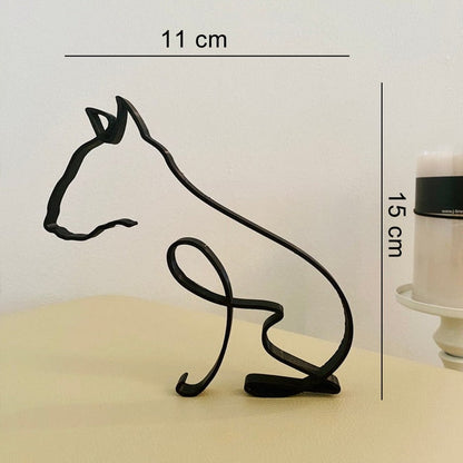 Hondensculptuur Met Minimalistische Vorm En Dagelijkse Decoratieve Stijl