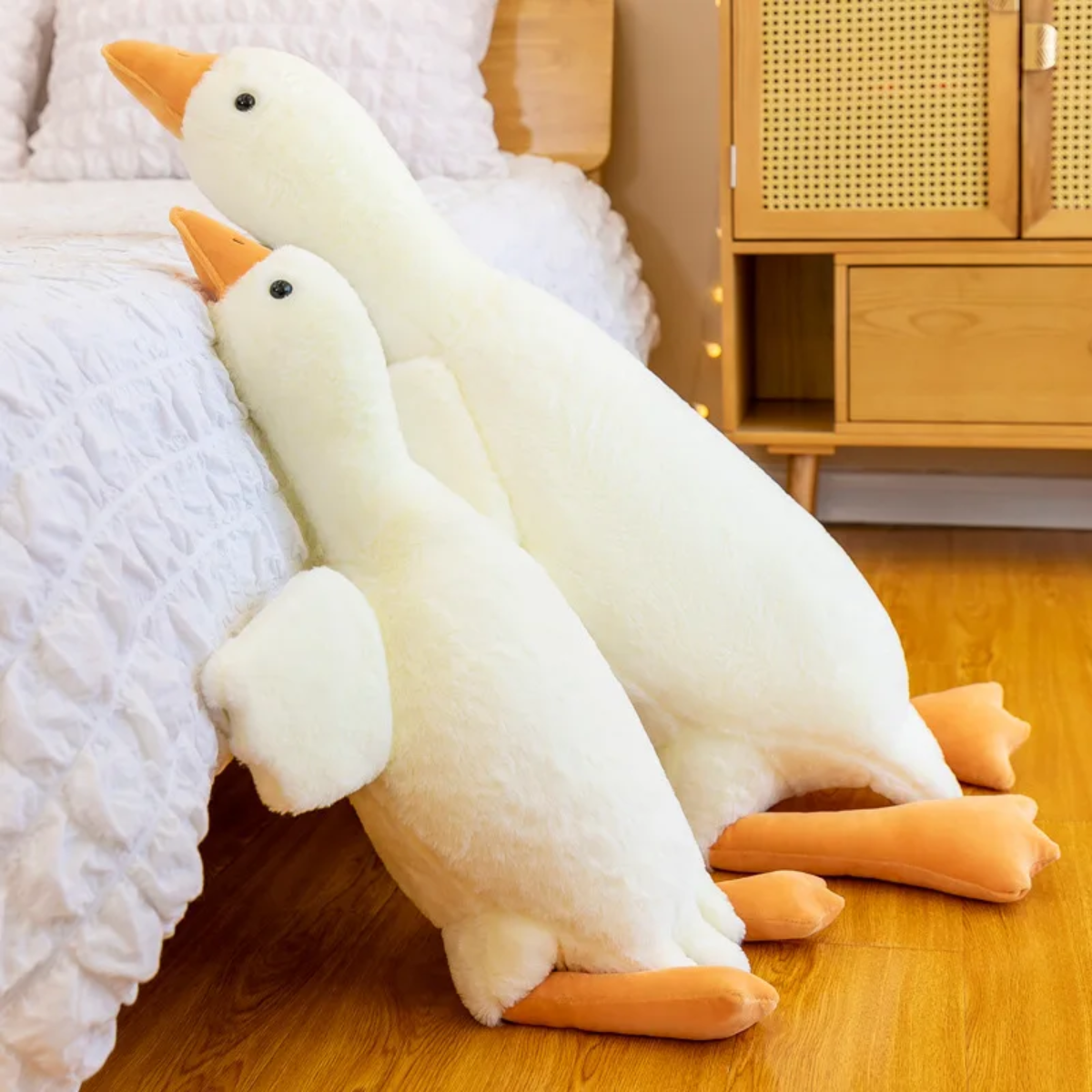 Ganzen Knuffelkussen Met Extra Zacht Pluche Design Voor Comfort En Gezelligheid