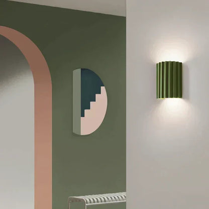 Moderne LED Wandlamp Met Geribbeld Design Voor Sfeervolle Verlichting