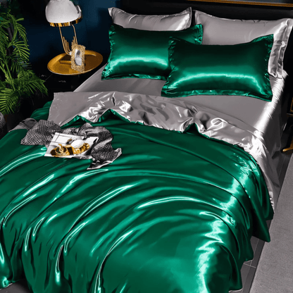 Luxe Beddengoedset Met Zijdezachte Structuur Voor Verfijnde Slaaprust