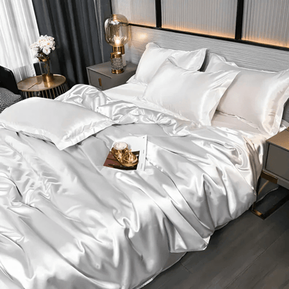 Luxe Beddengoedset Met Zijdezachte Structuur Voor Verfijnde Slaaprust