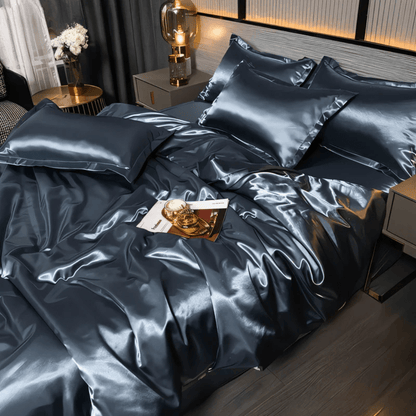 Luxe Beddengoedset Met Zijdezachte Structuur Voor Verfijnde Slaaprust