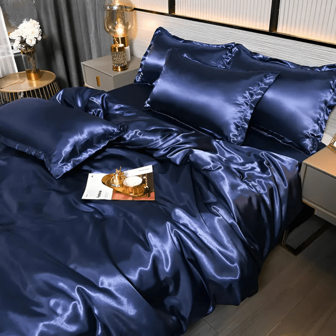 Luxe Beddengoedset Met Zijdezachte Structuur Voor Verfijnde Slaaprust