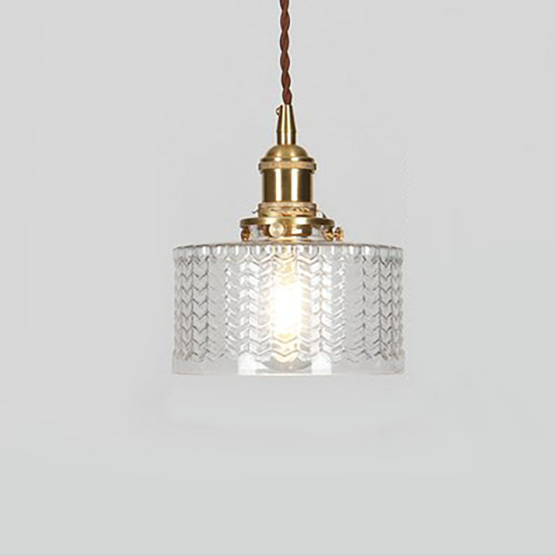 Japanse Hanglamp Met Ronde Glaskap En Warme LED Sfeerverlichting