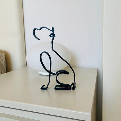 Hondensculptuur Met Minimalistische Vorm En Dagelijkse Decoratieve Stijl