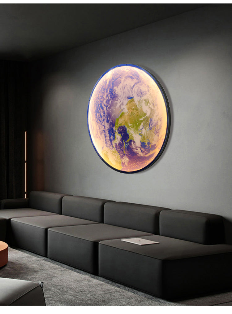 3d led plafondlamp met maan of aarde ontwerp