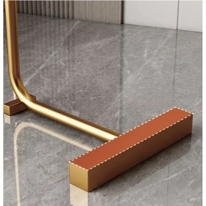 C-vormige Bijzettafel van Hout en Metaal voor Bank of Bed