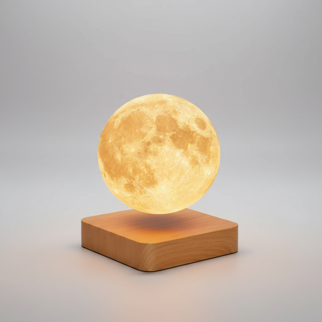 Zwevende Maanlamp Met Dimbare Led Voor Rustgevende Sfeerverlichting