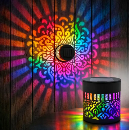 Solar Mandala Projectielamp Voor Kleurrijke Magische Buitenverlichting