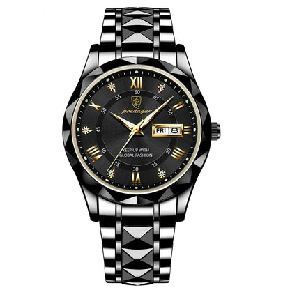Herenhorloge Lichtgevend met Roestvrij Staal en Quartz Tijdmechanisme