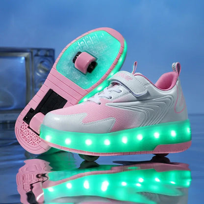 LED Rolschaats Sneakers Met Verlichte Wielen Voor Actieve Kinderen