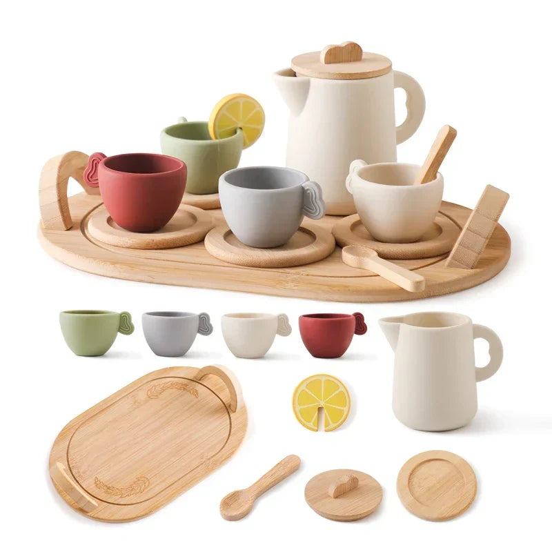 Montessori Kinder Theeservies Voor Creatief Rollenspel En Fantasierijk Spel