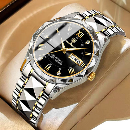 Herenhorloge Lichtgevend met Roestvrij Staal en Quartz Tijdmechanisme