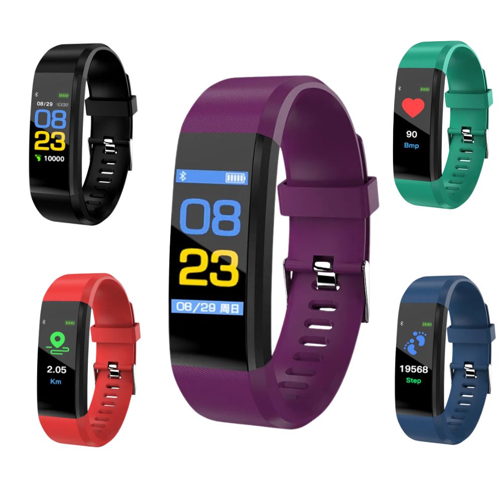 Senioren Smartwatch Met Gezondheidsmonitor En Helder LED Display
