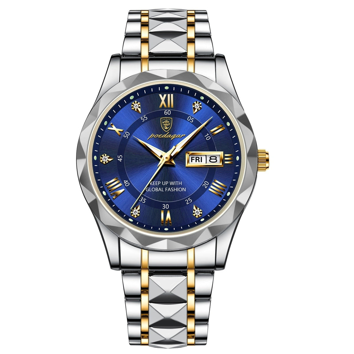 Herenhorloge Lichtgevend met Roestvrij Staal en Quartz Tijdmechanisme