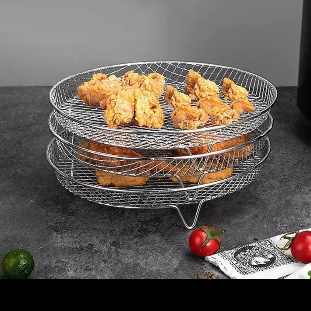 Airfryer Manden Voor Gelijktijdig En Smaakvrij Bereiden Van Meerdere Gerechten
