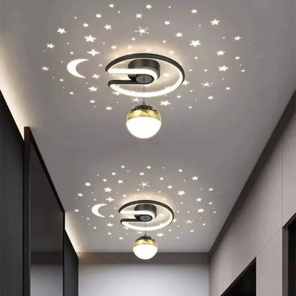 LED‑Plafondlamp met Sterrenlichteffect en Dimbare Lichtregeling