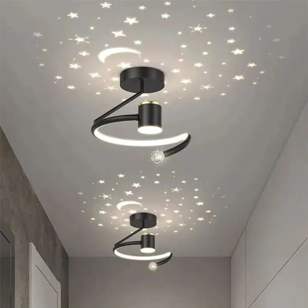 LED‑Plafondlamp met Sterrenlichteffect en Dimbare Lichtregeling