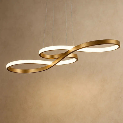 Moderne Design Hanglamp Met Golvende Lichtstructuur En LED-Verlichting
