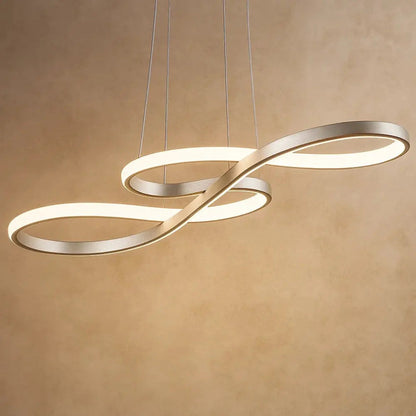 Moderne Design Hanglamp Met Golvende Lichtstructuur En LED-Verlichting