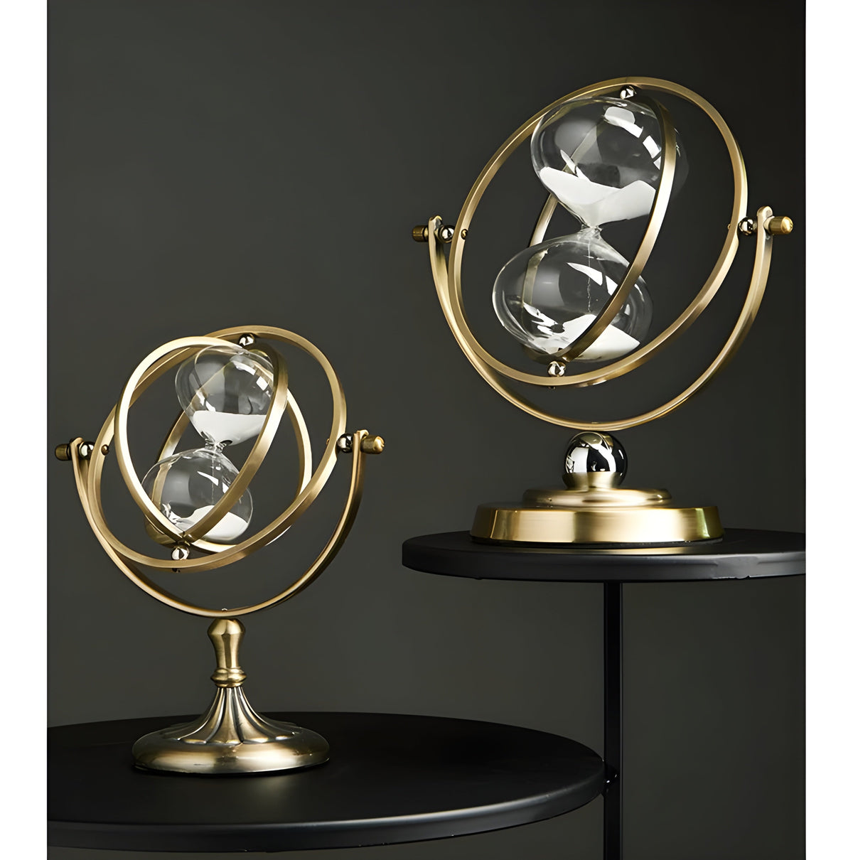 Decoratieve Zandloper Met Luxe Metalen Frame