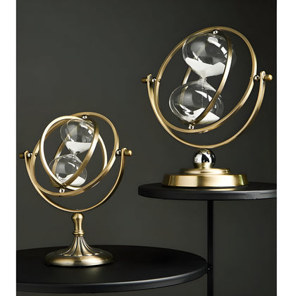 Decoratieve Zandloper Met Luxe Metalen Frame