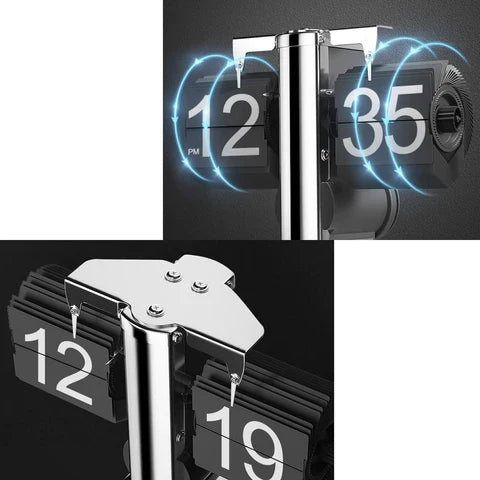 Retro Flip Klok Met Mechanische Tijdweergave Voor Een Tijdloze Interieuruitstraling