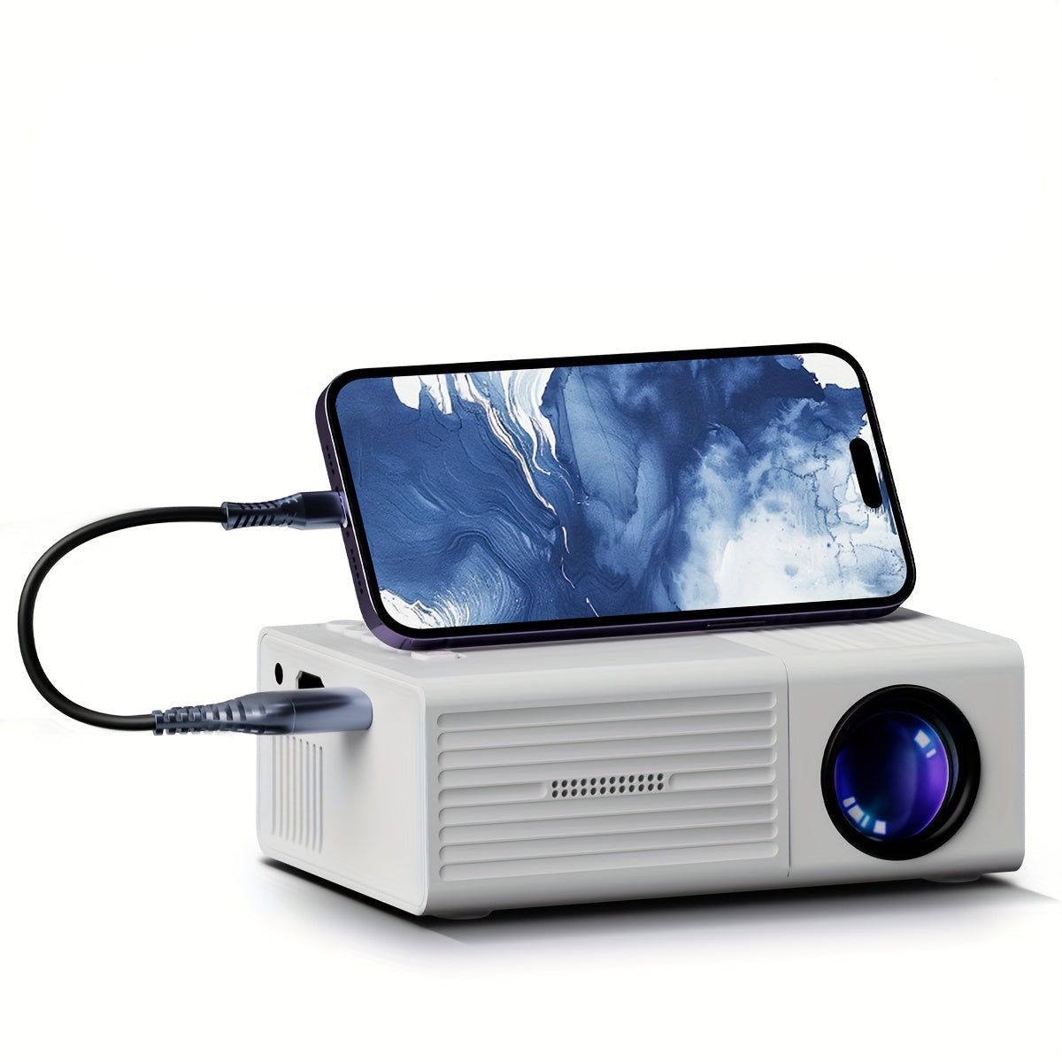 Mini Projector 3000 Lumen Draagbaar met HDTV & USB