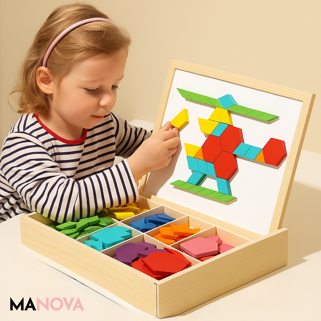 Magnetische Houten Bouwset Met 180 Of 220 Stukken Voor Creatief En Educatief Spelen