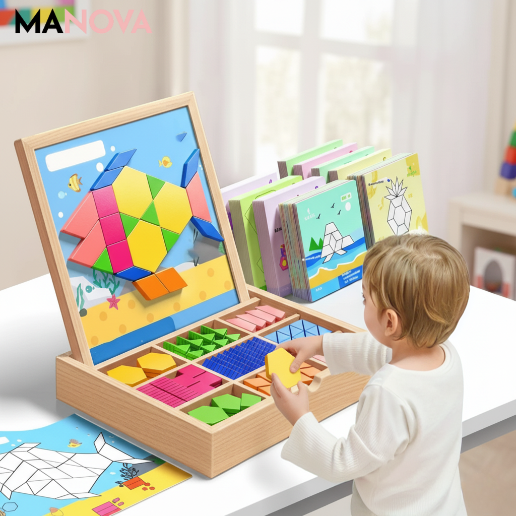 Magnetische Houten Bouwset Met 180 Of 220 Stukken Voor Creatief En Educatief Spelen
