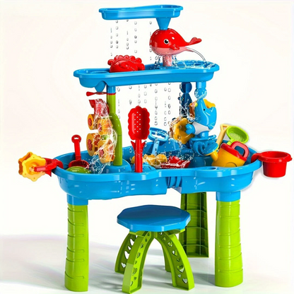 Waterspeeltafel Met Accessoires Voor Interactief Buitenspeelplezier
