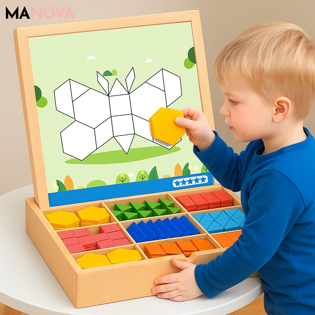 Magnetische Houten Bouwset Met 180 Of 220 Stukken Voor Creatief En Educatief Spelen
