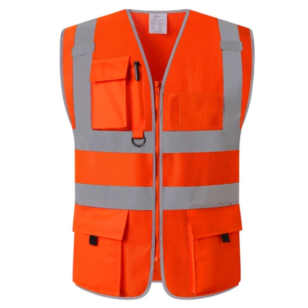 Reflecterend Veiligheidsvest met Hoge Zichtbaarheid en Zakken