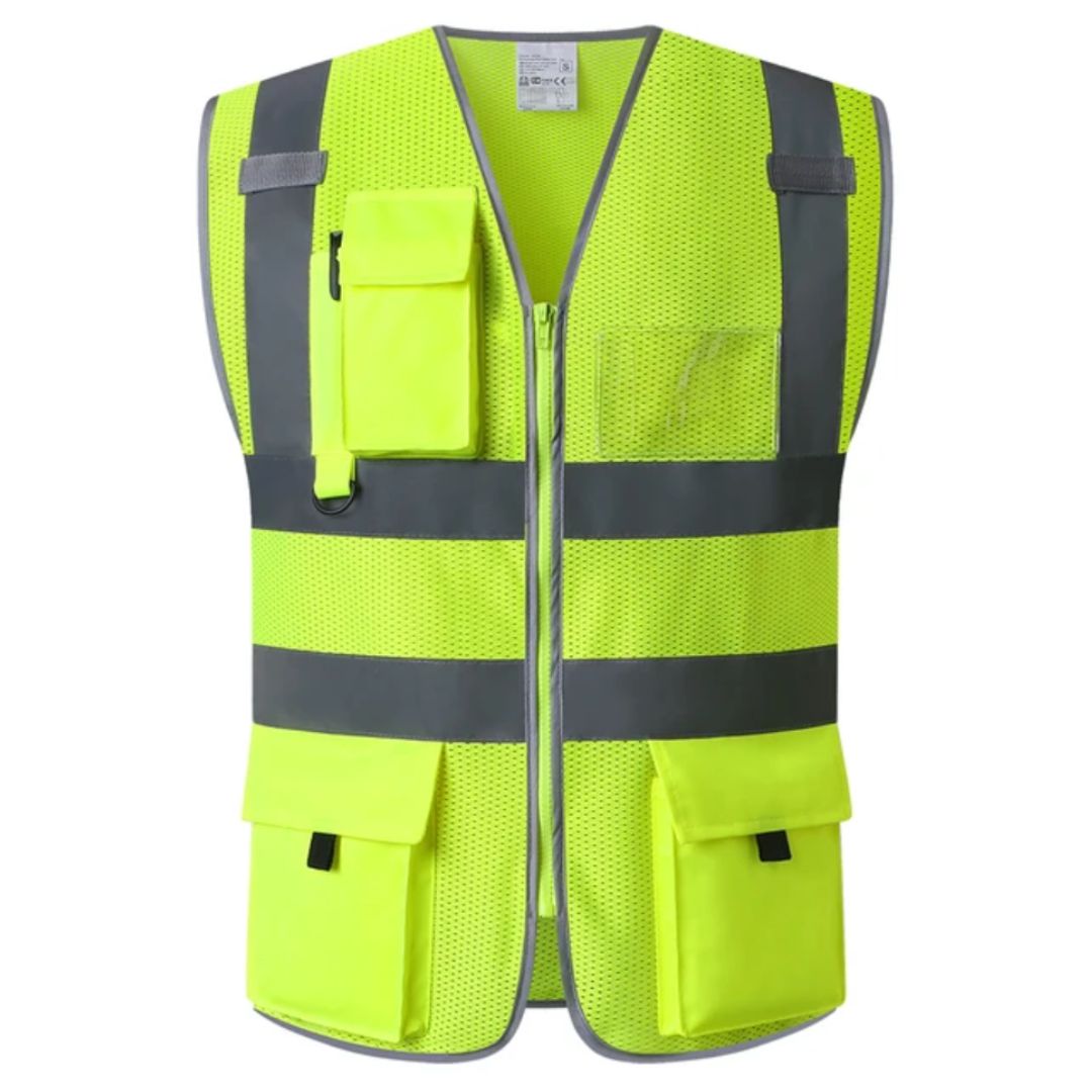 Reflecterend Veiligheidsvest met Hoge Zichtbaarheid en Zakken