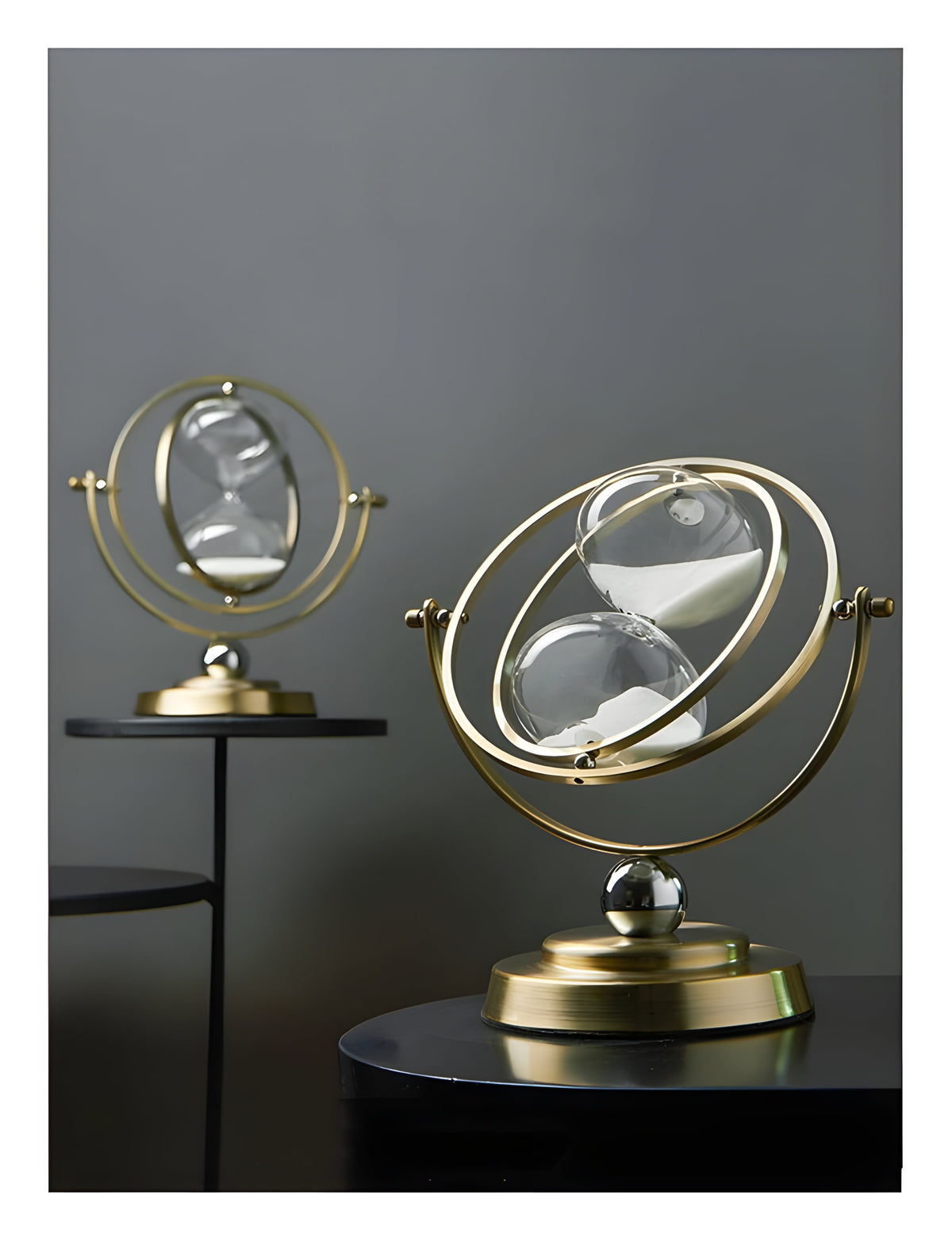 Decoratieve Zandloper Met Luxe Metalen Frame
