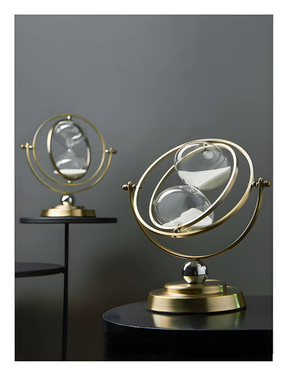 Decoratieve Zandloper Met Luxe Metalen Frame