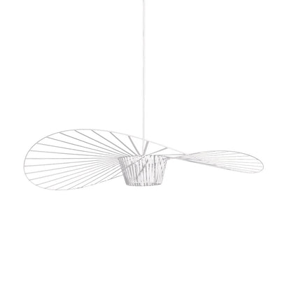 Scandinavische Hanglamp Met Strohoed Design En Open Draadframe