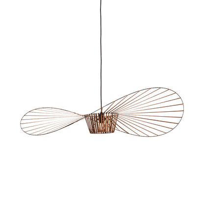 Scandinavische Hanglamp Met Strohoed Design En Open Draadframe