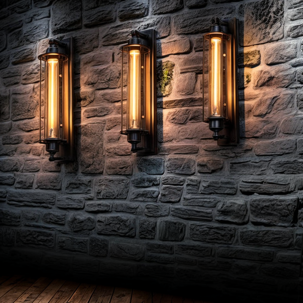 Vintage Wandlamp Met Stevige Constructie En Dagelijkse Sfeervolle Verlichting
