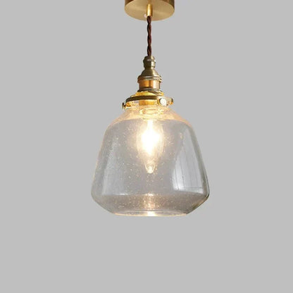 Vintage Glazen Hanglamp Met Tijdloze Uitstraling