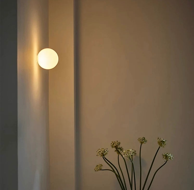 Moderne Globe Wandlamp Met LED-Verlichting Voor Binnenruimtes