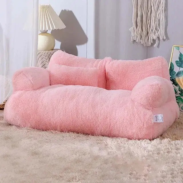 Kalmerende Huisdierensofa Met Opstaande Randen En Imitatiebont