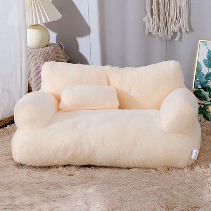 Kalmerende Huisdierensofa Met Opstaande Randen En Imitatiebont