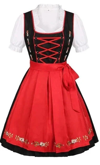 Oktoberfest Jurk Met Veterdetail En Traditionele Feestuitstraling